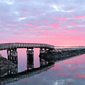 Jetty bridge sunrise in May