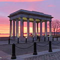 Plymouth Rock canopy February sunrise 